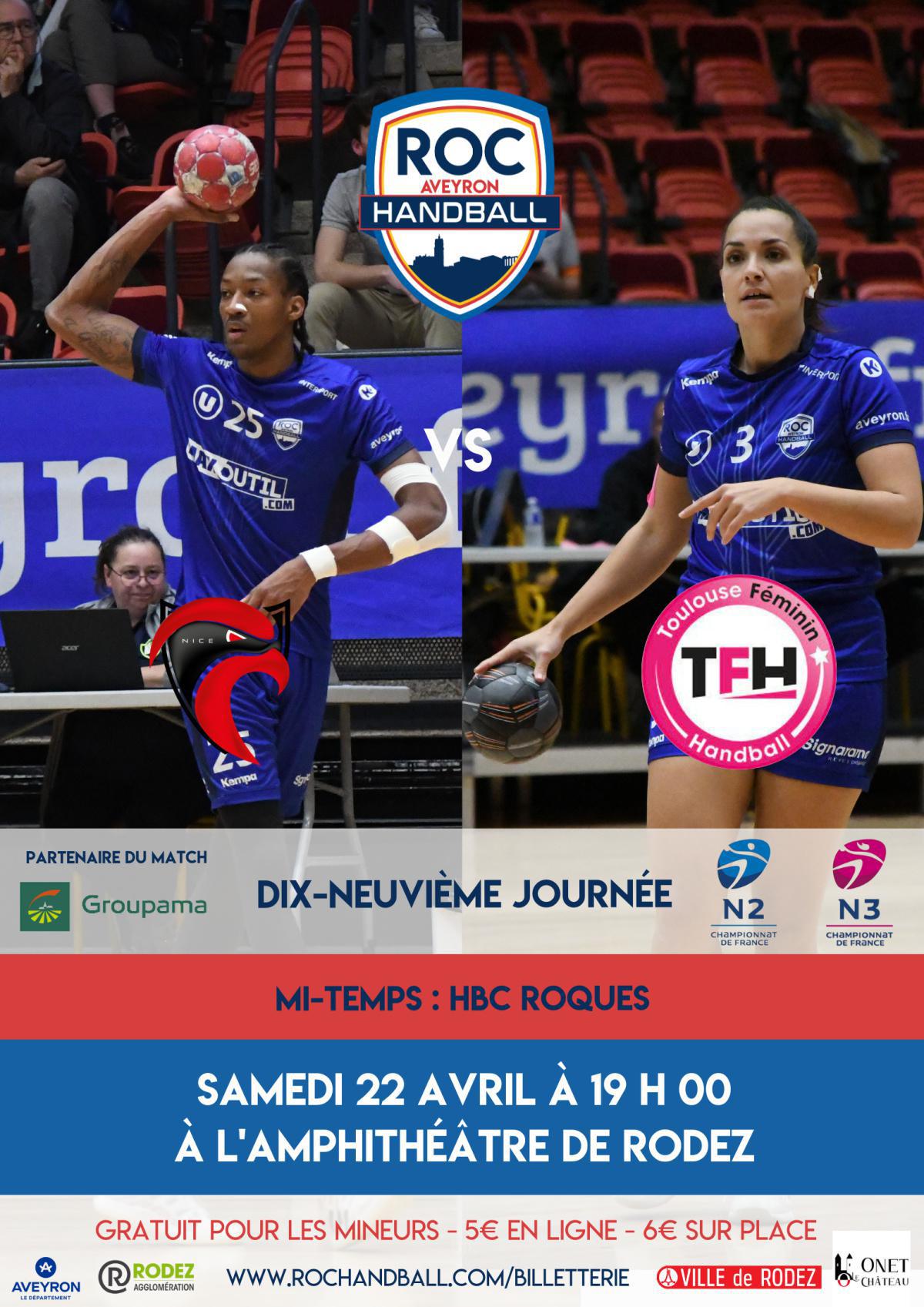 ROC - Cavigal Nice / ROC - Toulouse Féminin Handball