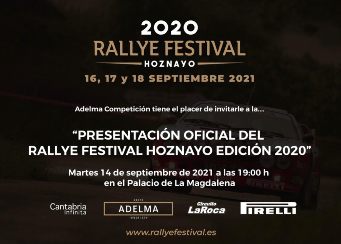 Presentación Oficial del Rallye Festival Hoznayo en el Palacio de la Magdalena de Santander