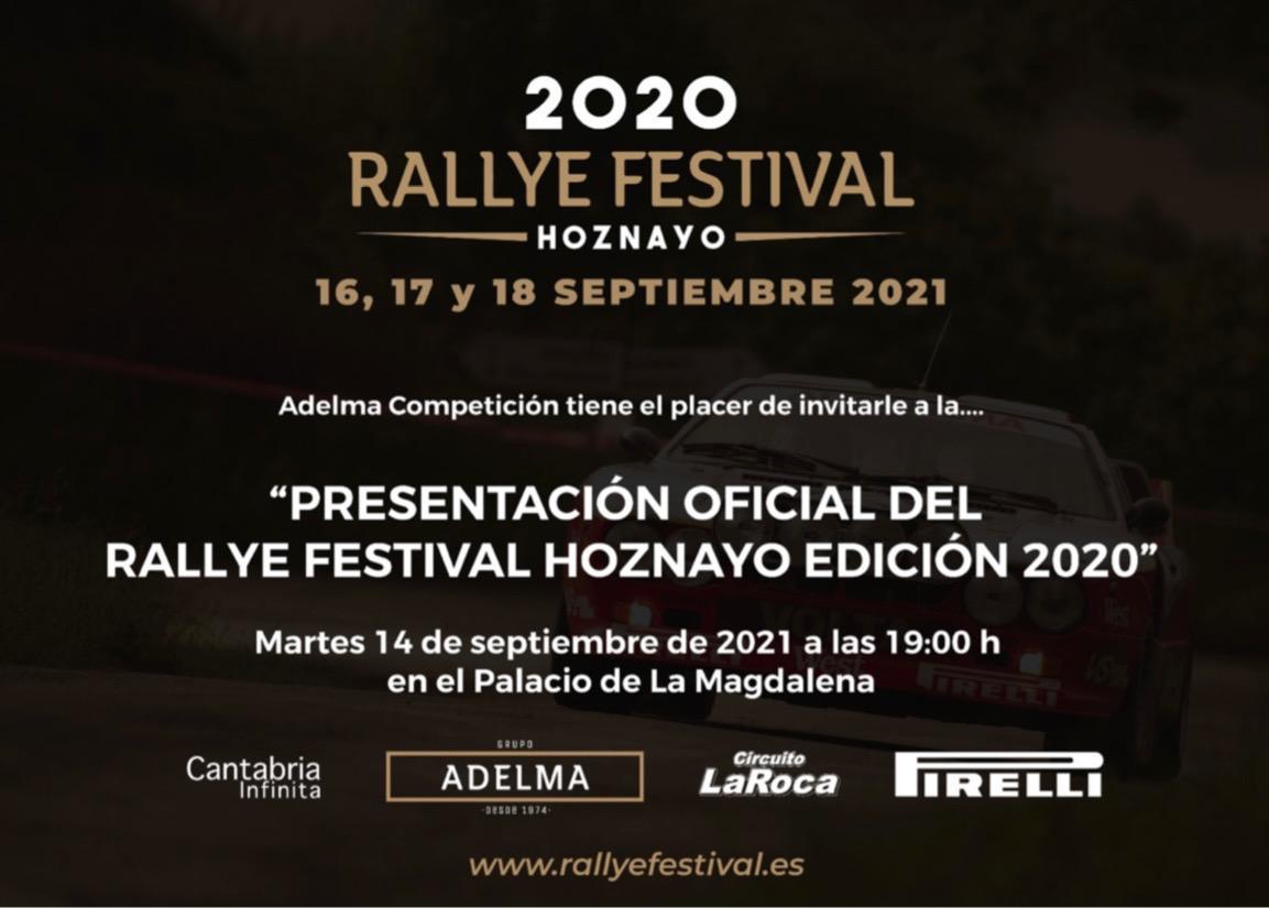 Presentación Oficial del Rallye Festival Hoznayo en el Palacio de la Magdalena de Santander Presentación Oficial del Rallye Festival Hoznayo en el Palacio de la Magdalena de Santander