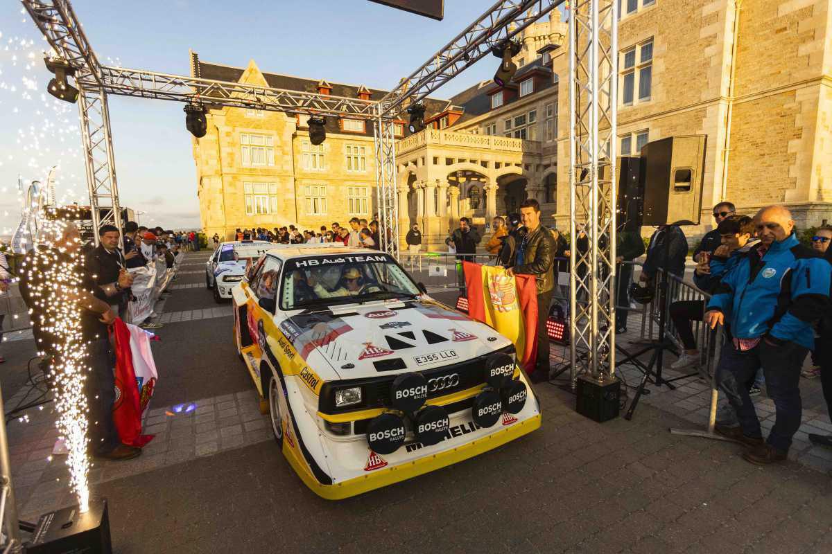 Banderazo de salida con el shakedown y la ceremonia de salida en Santander Banderazo de salida con el shakedown y la ceremonia de salida en Santander