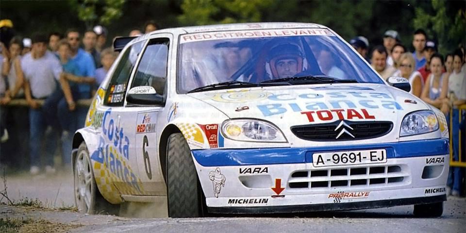 El Citroën Saxo Kit Car de Miguel Fuster en el Rallye Festival Hoznayo 