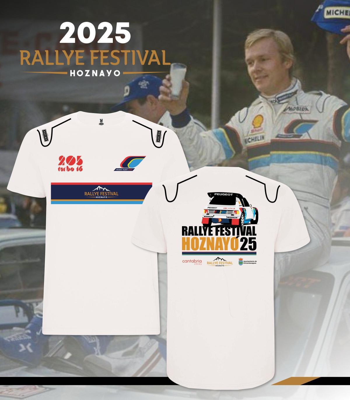 Camiseta oficial Rallye Festival Hoznayo 2025 Camiseta oficial Rallye Festival Hoznayo 2025