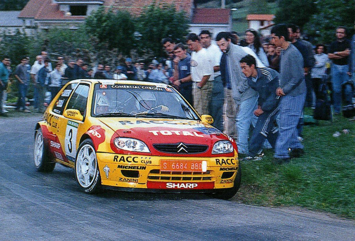El Citroën Saxo Kit Car de Dani Solá en el Rallye Festival Hoznayo 