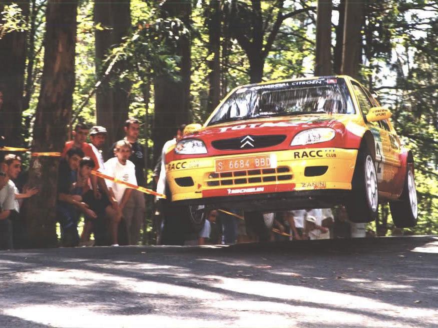 El Citroën Saxo Kit Car de Dani Solá en el Rallye Festival Hoznayo 