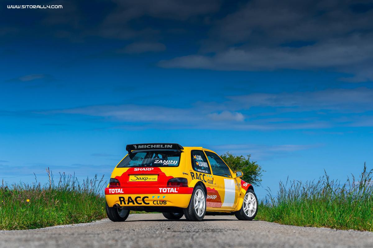 El Citroën Saxo Kit Car de Dani Solá en el Rallye Festival Hoznayo 
