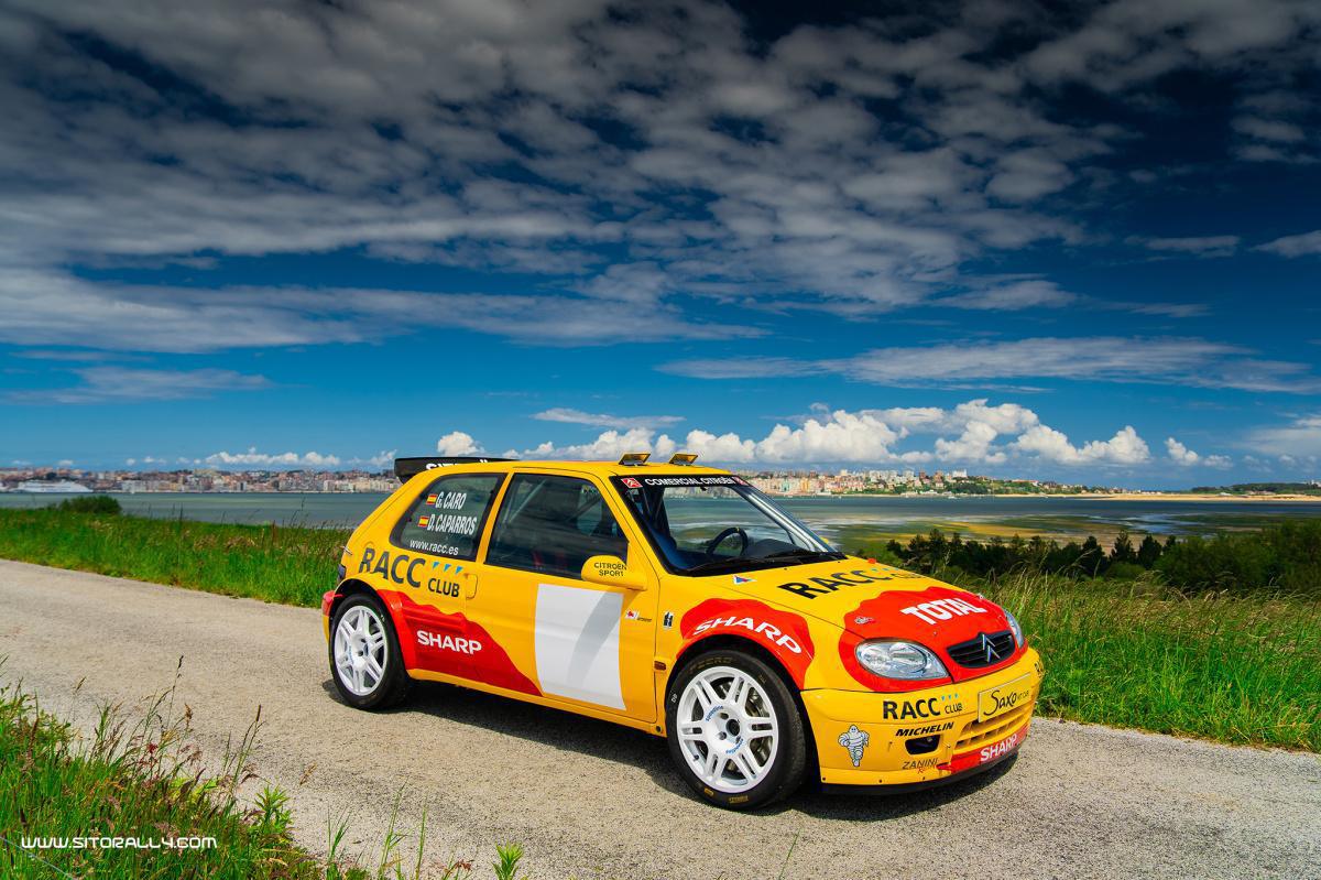 El Citroën Saxo Kit Car de Dani Solá en el Rallye Festival Hoznayo 