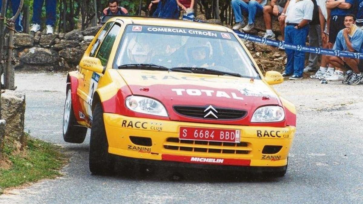 El Citroën Saxo Kit Car de Dani Solá en el Rallye Festival Hoznayo 