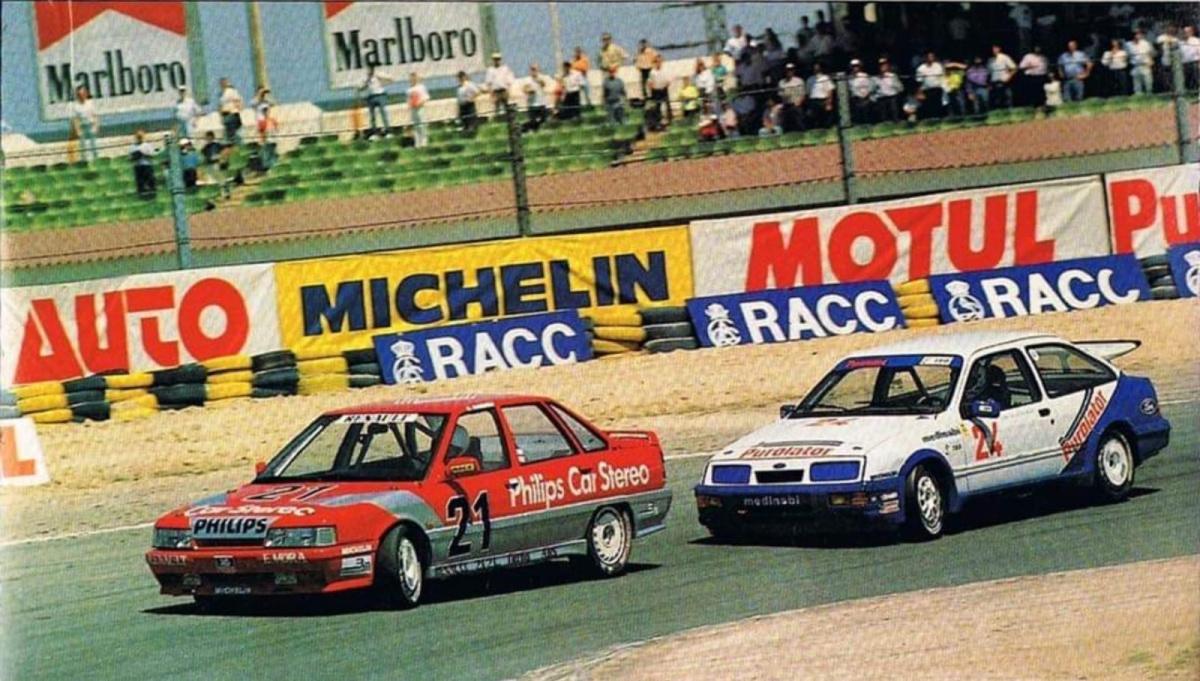 El Renault 21 Turbo de Guillermo Barreras en el Rallye Festival Hoznayo