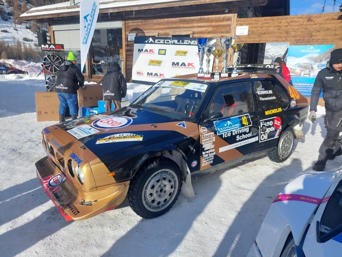 Bruno Ianniello y su Lancia Delta S4 en Hoznayo Bruno Ianniello y su Lancia Delta S4 en Hoznayo