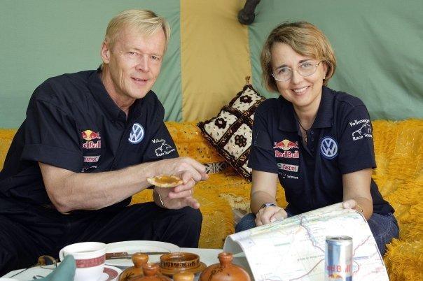 Fabrizia Pons, invitada de honor y copiloto de Ari Vatanen Fabrizia Pons, invitada de honor y copiloto de Ari Vatanen