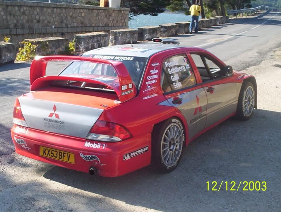 Mitsubishi Lancer WRC 04/05 en el Rallye Festival Hoznayo