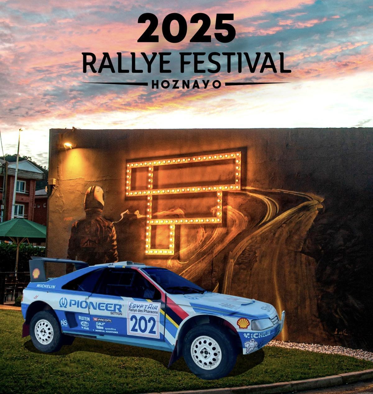 Peugeot 405 T16 Original del Dakar en el Festival Tavern