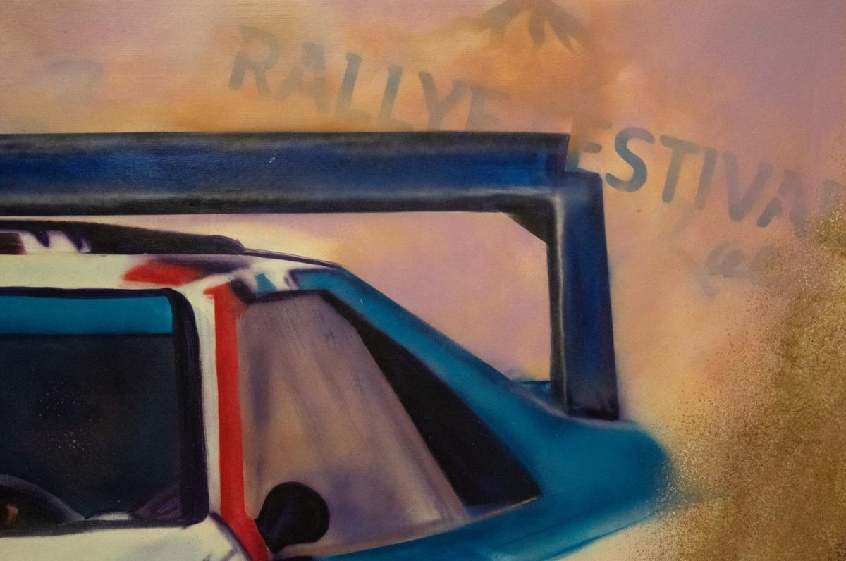 Cuadro Ari Vatanen ”Arena, Motor y Leyenda" en subasta Cuadro Ari Vatanen ”Arena, Motor y Leyenda" en subasta