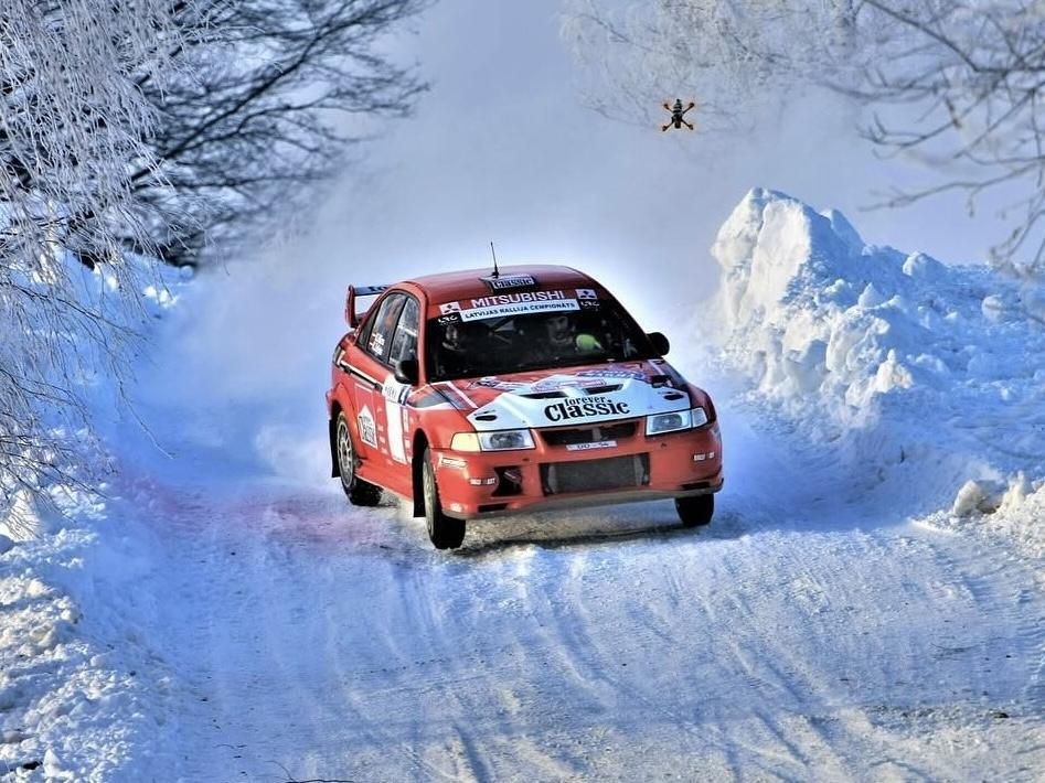 El letón Kalvis Blums en Hoznayo 2026 con su Mitsubishi EVO VI El letón Kalvis Blums en Hoznayo 2026 con su Mitsubishi EVO VI