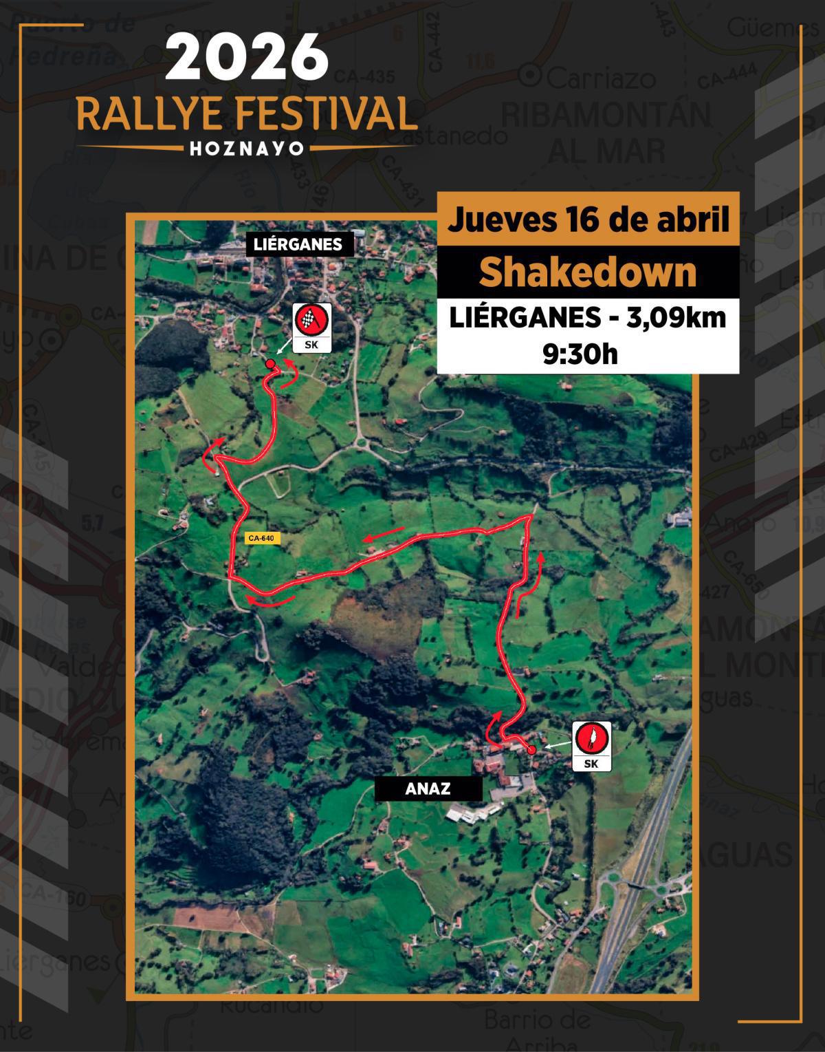 Disponibles los Tramos del Rallye Festival Hoznayo 2026
