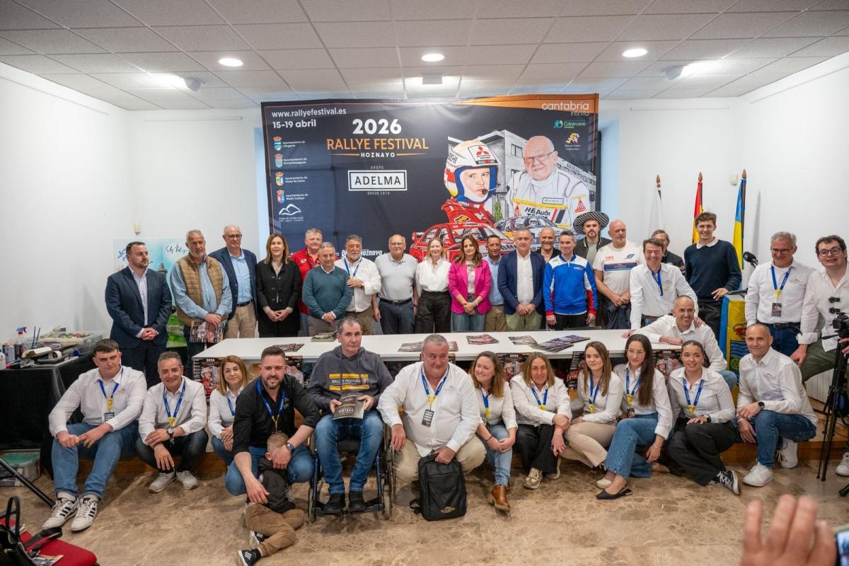 Éxito en la presentación oficial del Rallye Festival Hoznayo 2026