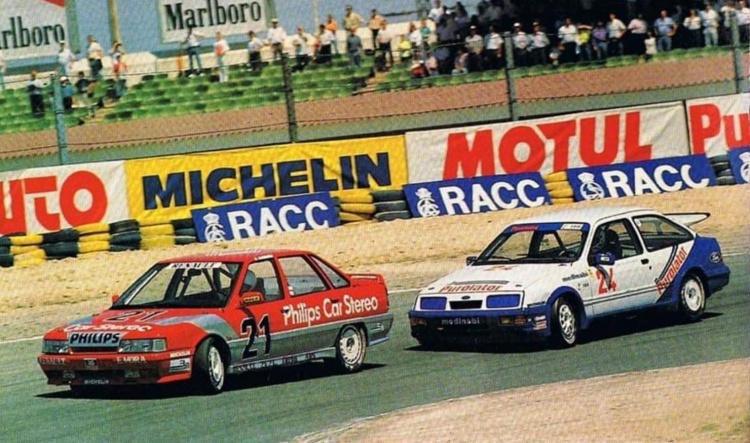 El Renault 21 Turbo de Guillermo Barreras en el Rallye Festival Hoznayo