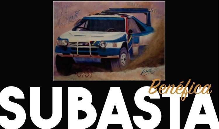 Cuadro Ari Vatanen ”Arena, Motor y Leyenda" en subasta