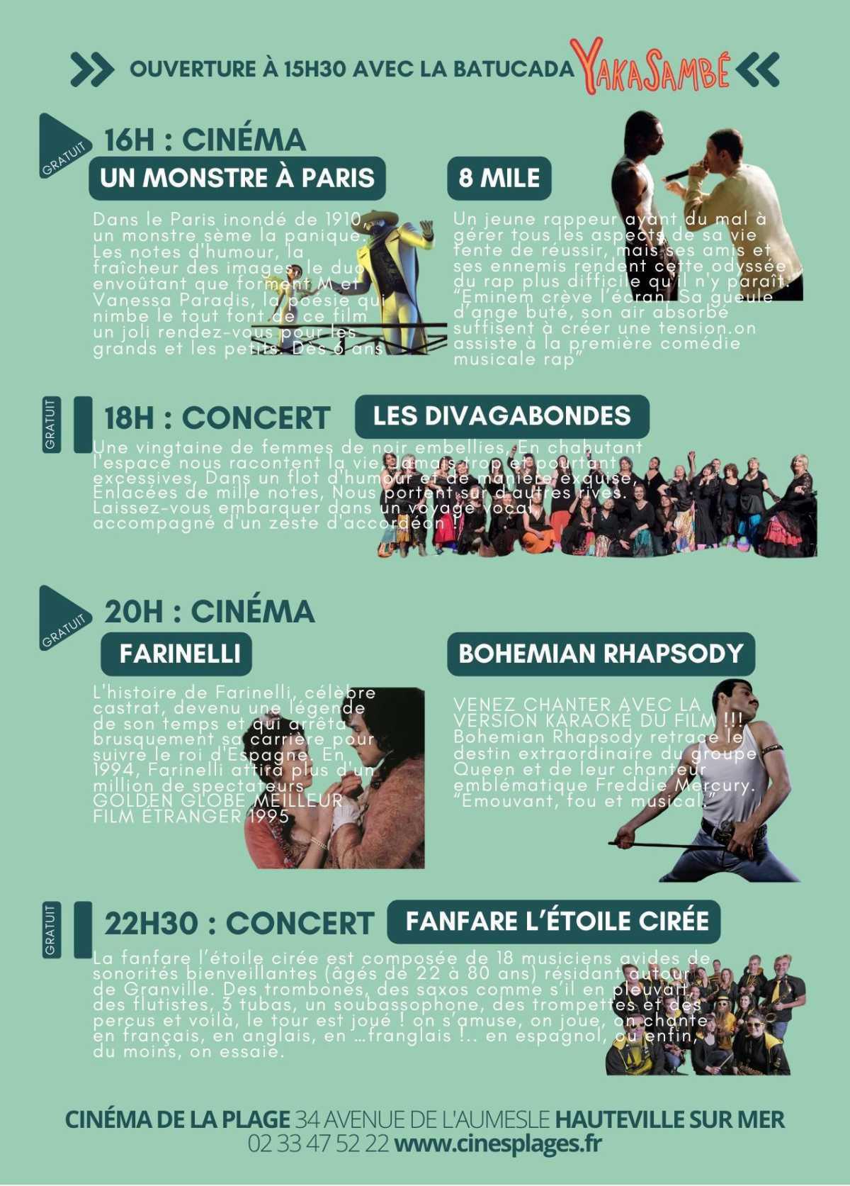 CinésPlages Music Festival à Hauteville sur mer