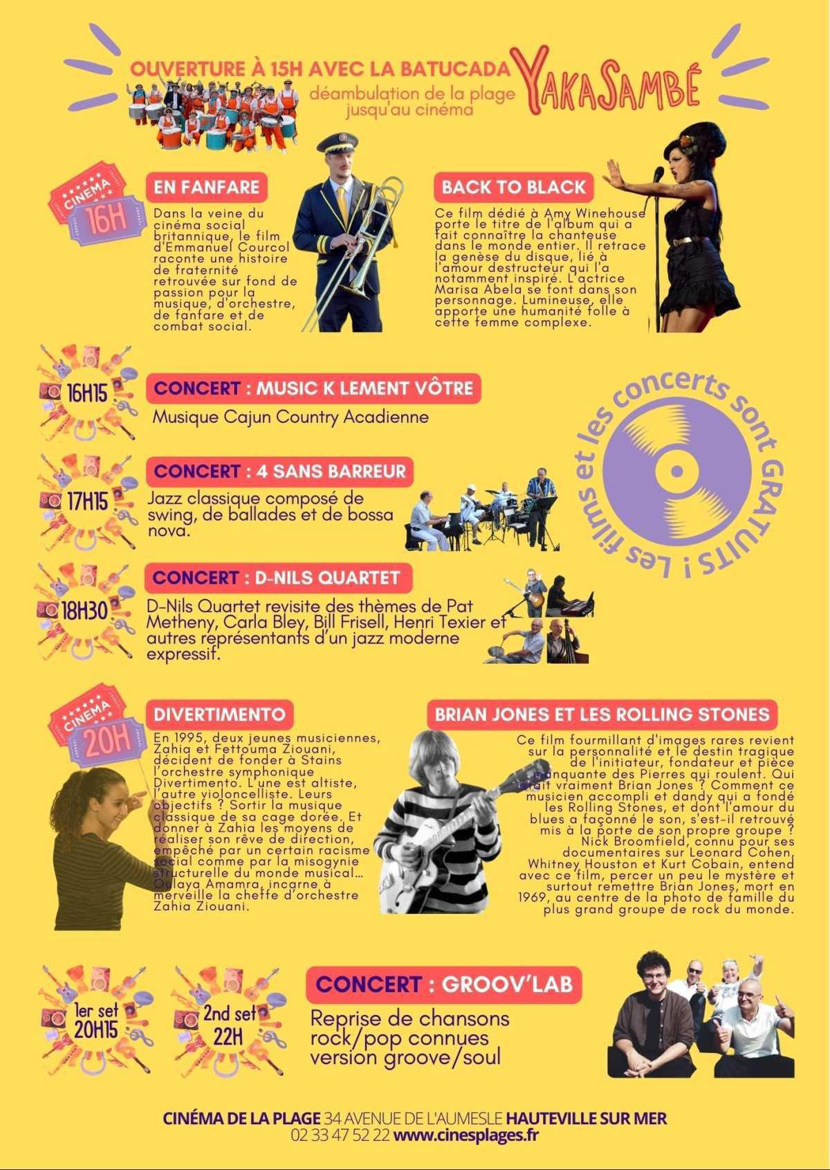 CinésPlages Music Festival à Hauteville sur mer