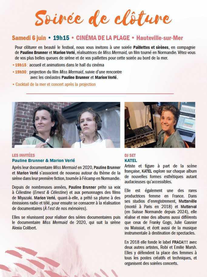 Soirée de cloture du festival Hors Cadre à Hauteville sur mer