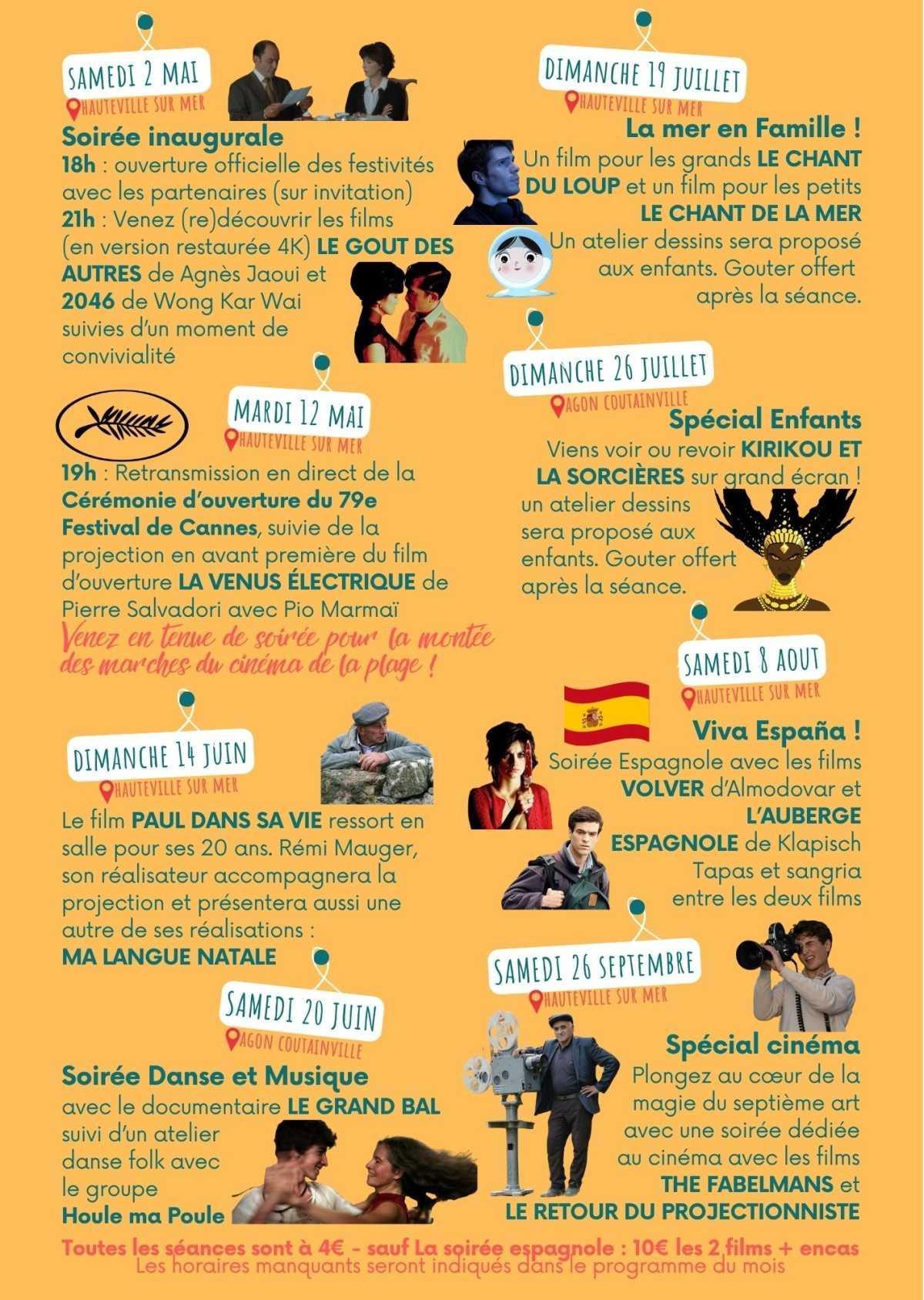 Spécial Cinéma ! "Les 30 ans de notre association" à Hauteville sur mer