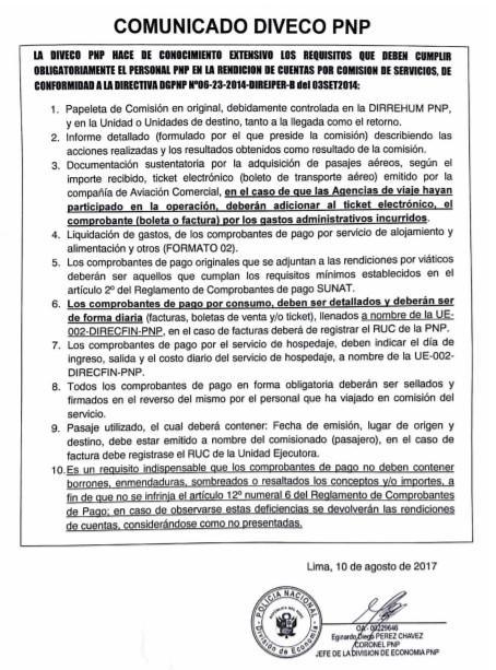 Requisitos para presentar una Rendición de Cuentas por Comisión de Servicios