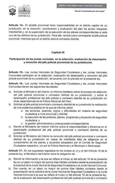 🚨Proyecto de Ley buscaría Municipalizar la Policía Nacional🚨