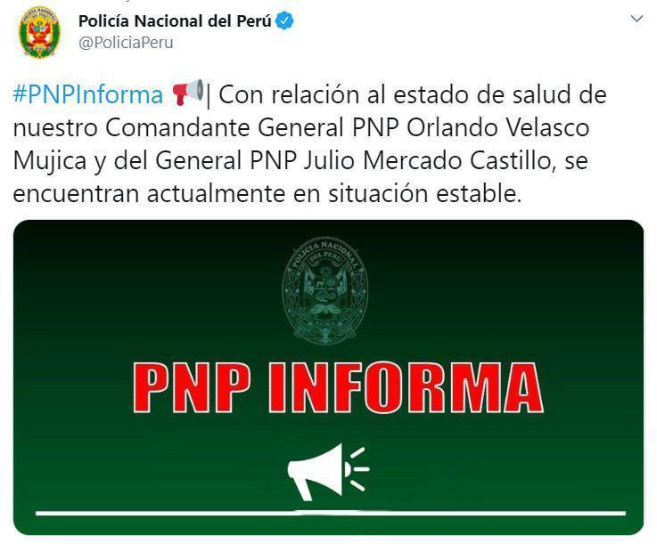 ¿Comandante General de la PNP falleció?