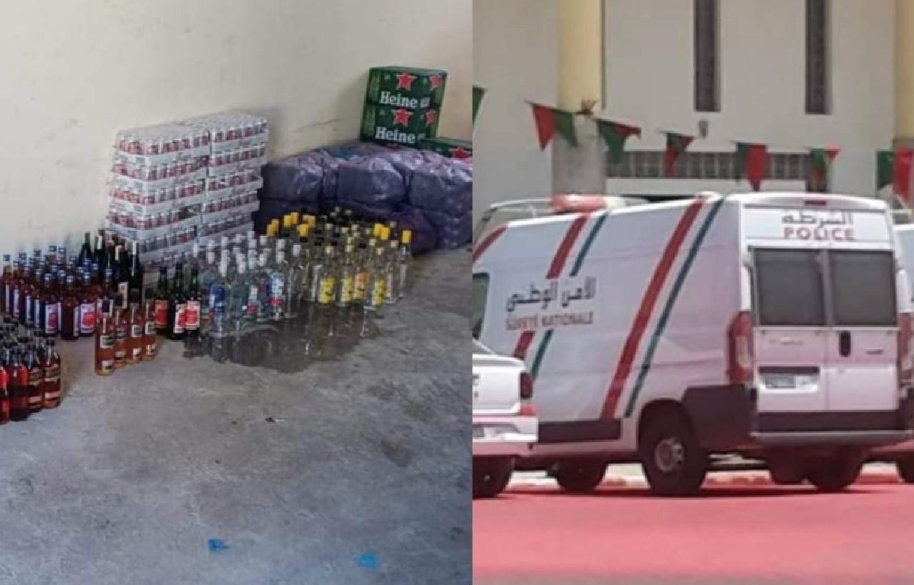توقيف شخصين بسبب ترويج خمور ومخدرات بالقصر الكبير