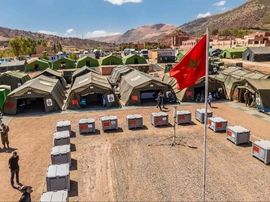 القوات المسلحة الملكية تواصل تقديم خدماتها للمتضررين من الزلزال 