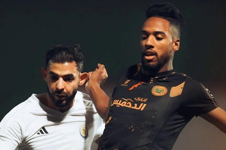 من مباراة الذهاب ببنغازي الليبية