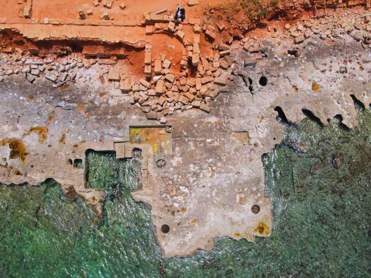 Libyan archaeological sites in danger due to coastal erosion Libyan archaeological sites in danger due to coastal erosion