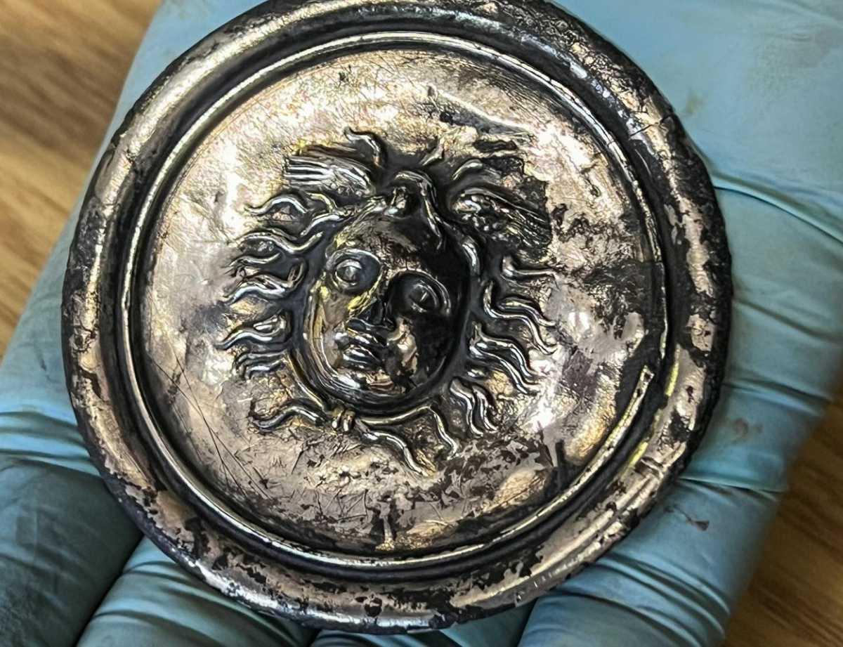 SILVER PHALERA DEPICTING MEDUSA AMONG NEW FINDS AT ROMAN VINDOLANDA