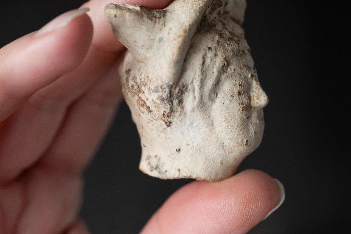Excavation of medieval shipbuilders reveals a Roman head of Mercury