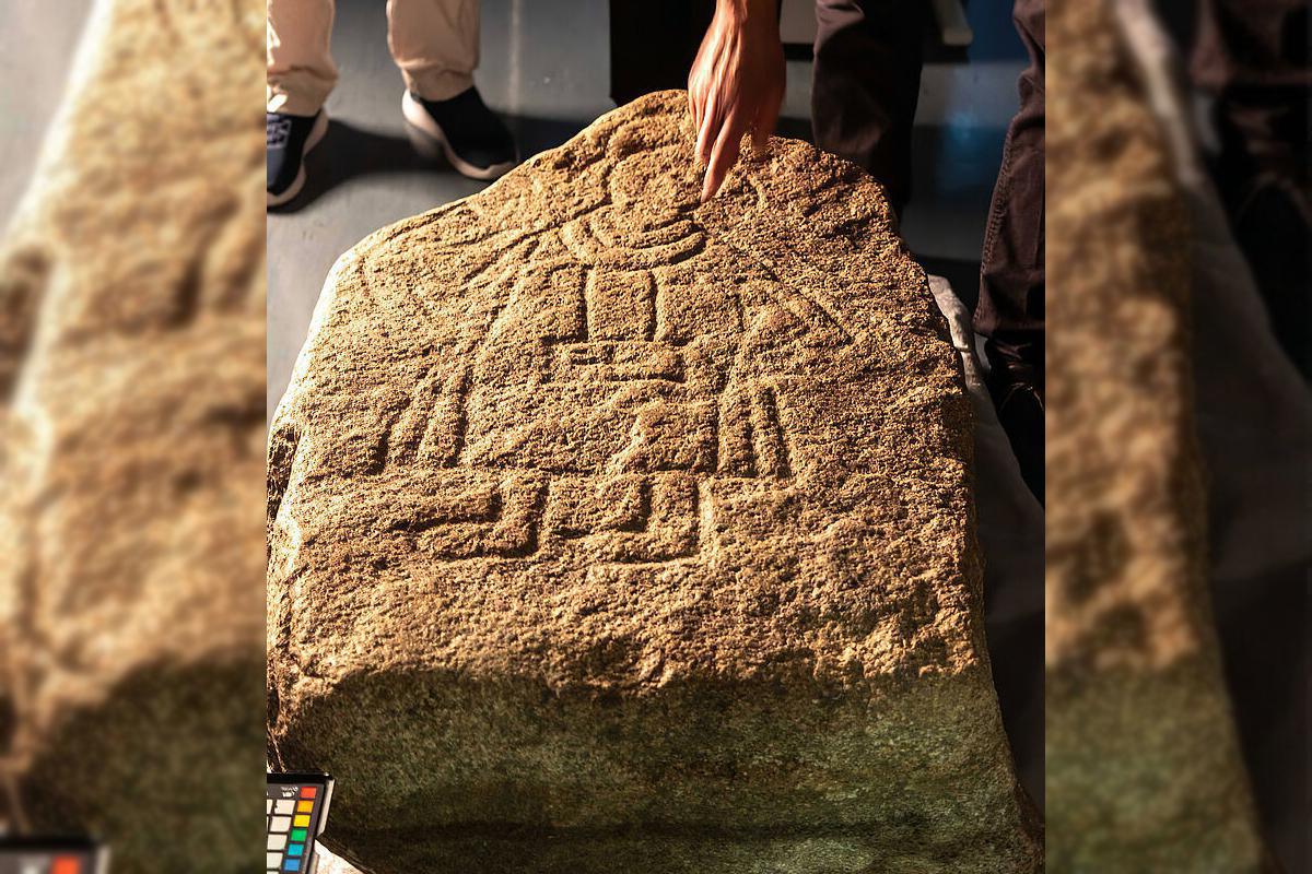 Rare religious picture stone unearthed in Klotzow Rare religious picture stone unearthed in Klotzow