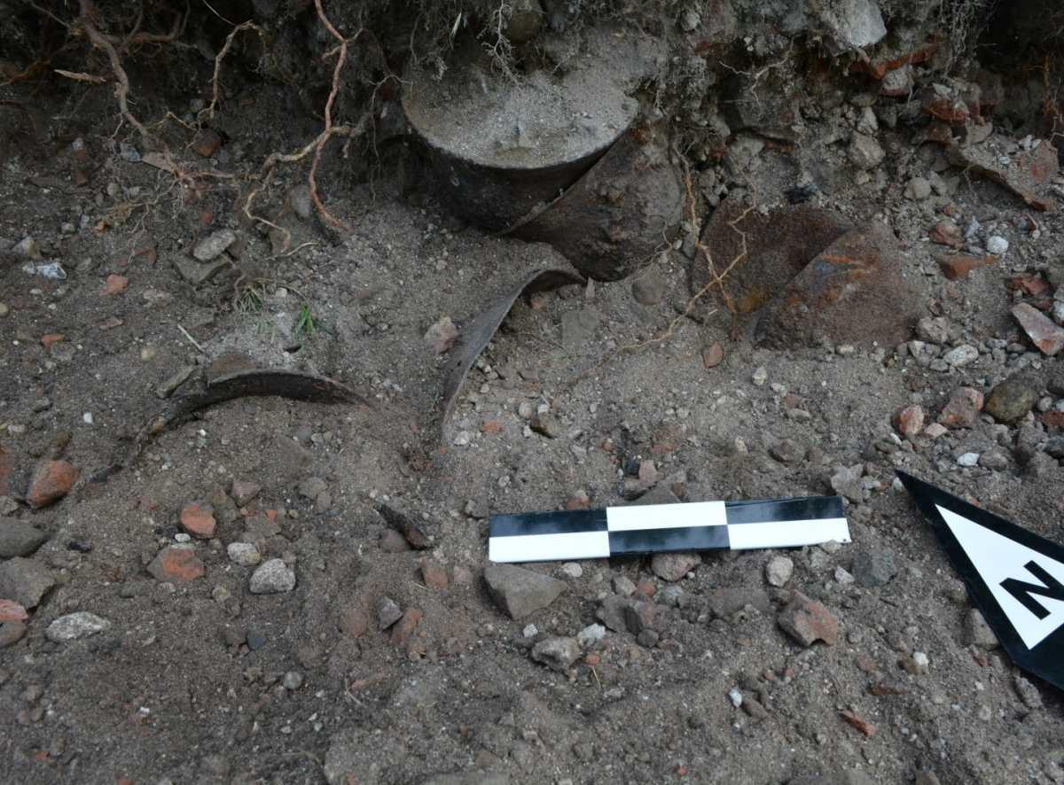Cache of military helmets from both World Wars discovered during roadworks