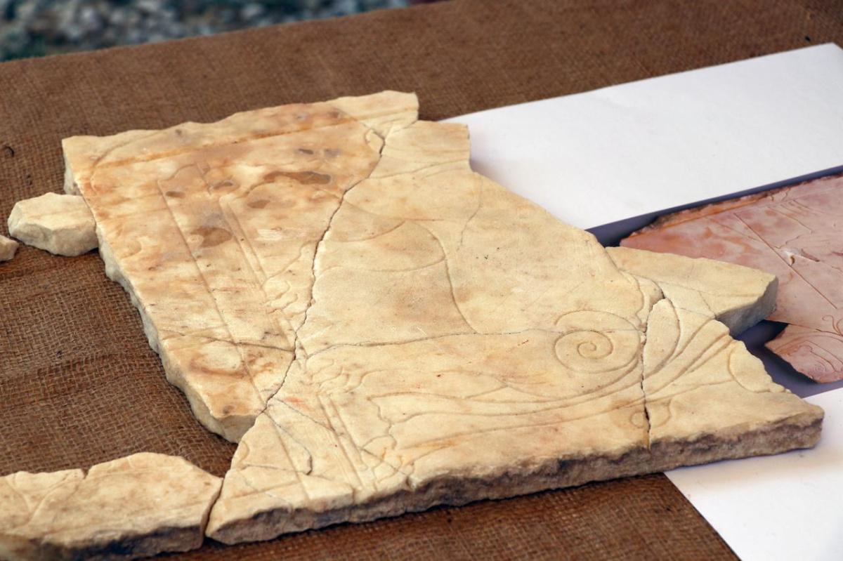 Depiction of Ancient Egyptian deities found in Roman bathhouse