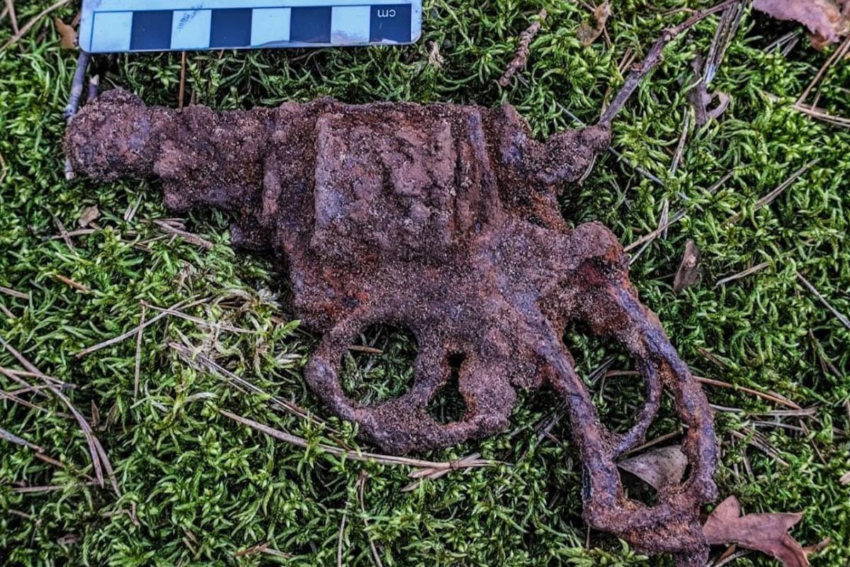 19th-century ‘British Bulldog’ pocket revolver found in Polish forest 19th-century ‘British Bulldog’ pocket revolver found in Polish forest