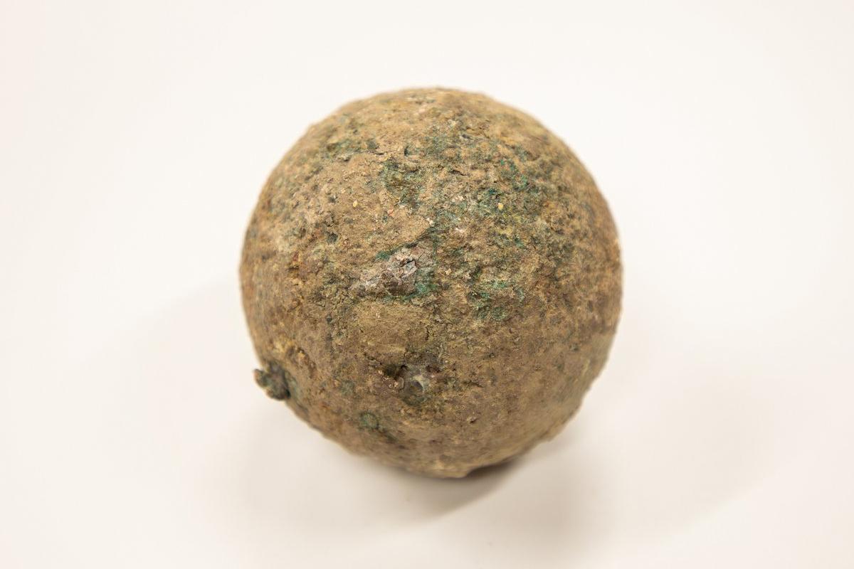 Cannonball discovery dates from the Battle of the Alamo