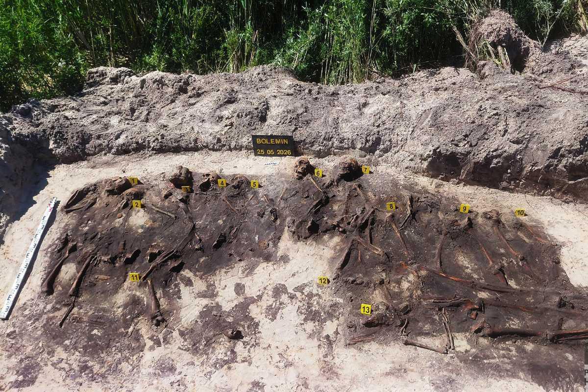 Unknown WWII mass grave was found during quarry work in Poland