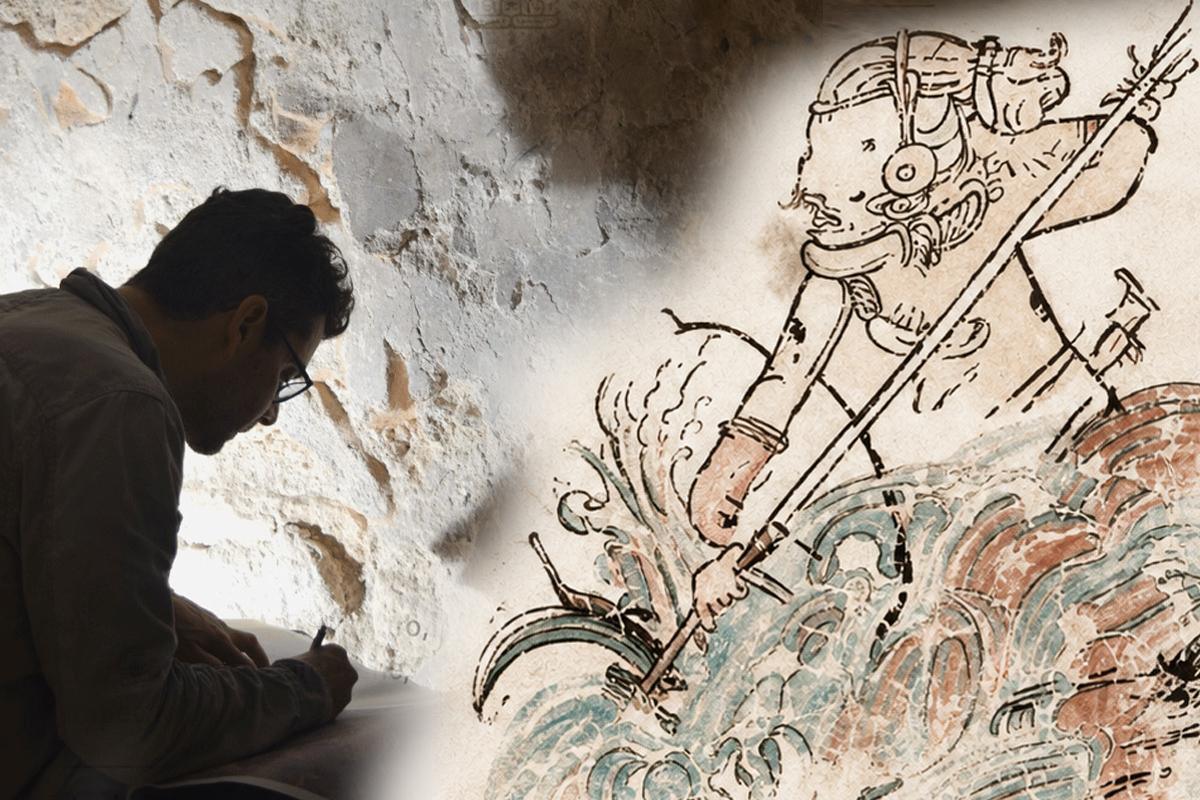 Calakmul mural identified as mythical Maya hero Juun Ajaw Calakmul mural identified as mythical Maya hero Juun Ajaw
