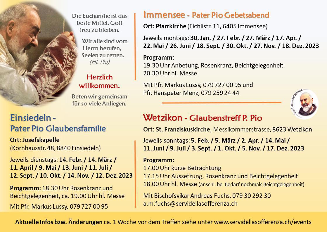 Gebetsabend Immensee