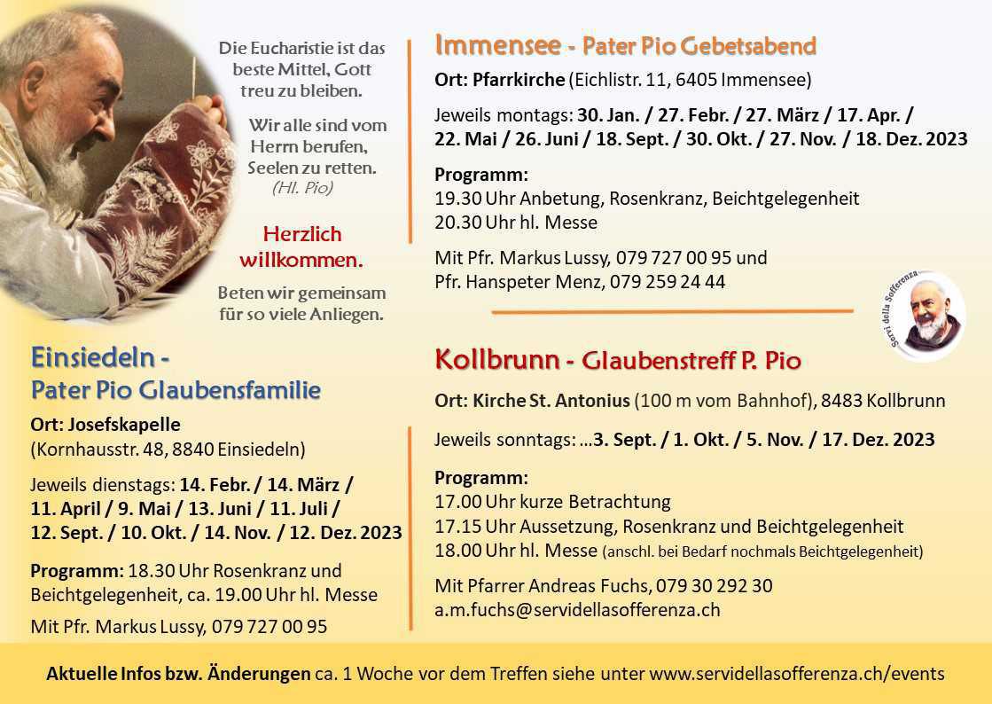 Glaubenstreff P. Pio Kollbrunn