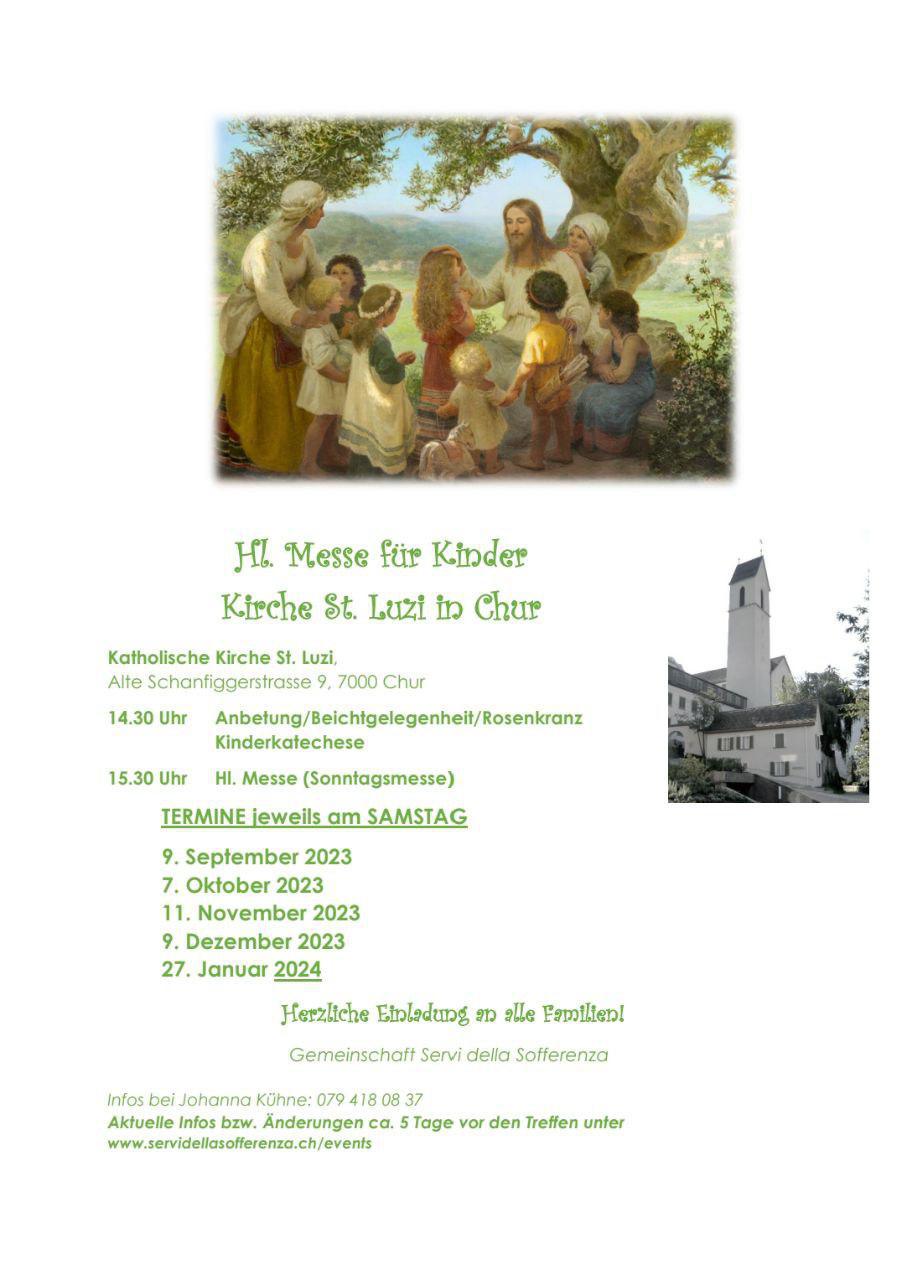 Hl. Messe für Kinder in Chur