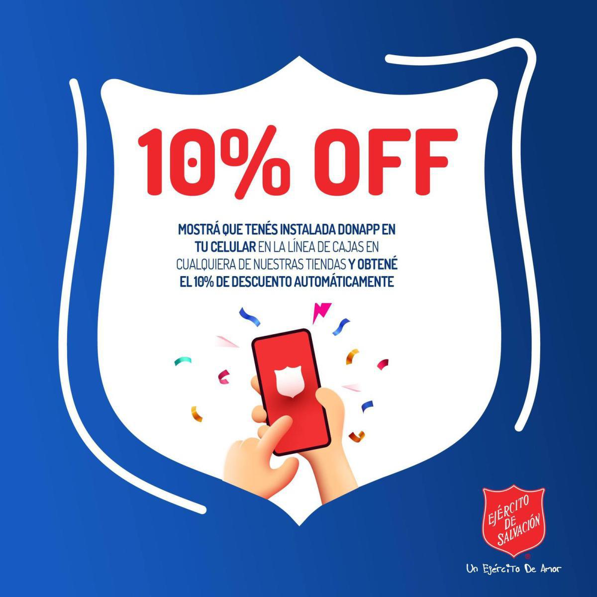 MOSTRANDO TU DONAPP 10% OFF