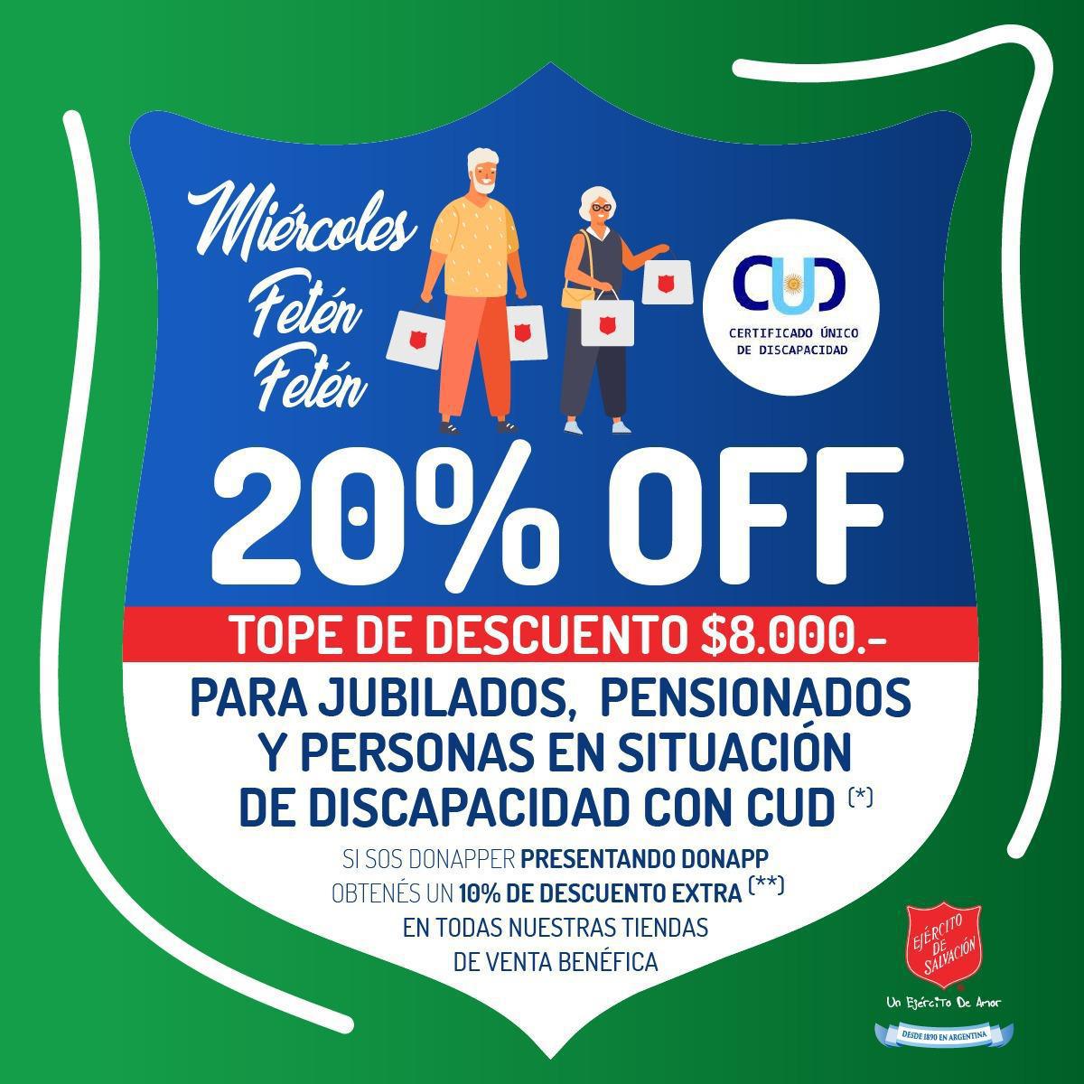 Promo JUBILADOS y PERSONAS con DISCAPACIDAD
