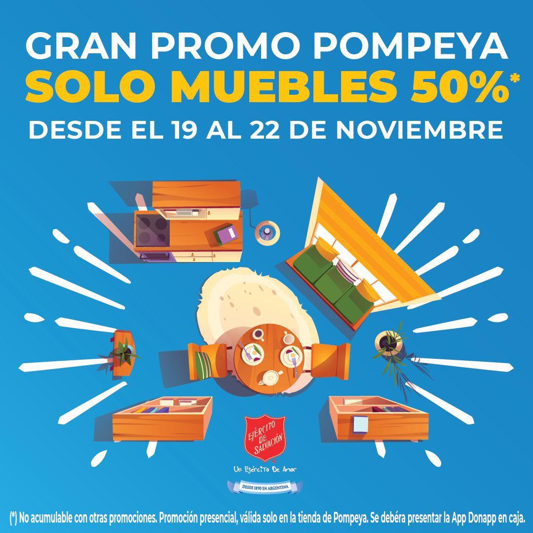 ¡Super Promo de MUEBLES - TVB POMPEYA! 50%OFF