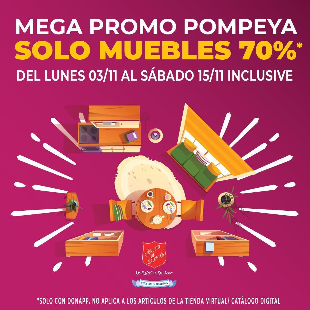 ¡Gran Promo Muebles 70%OFF! TVB Pompeya