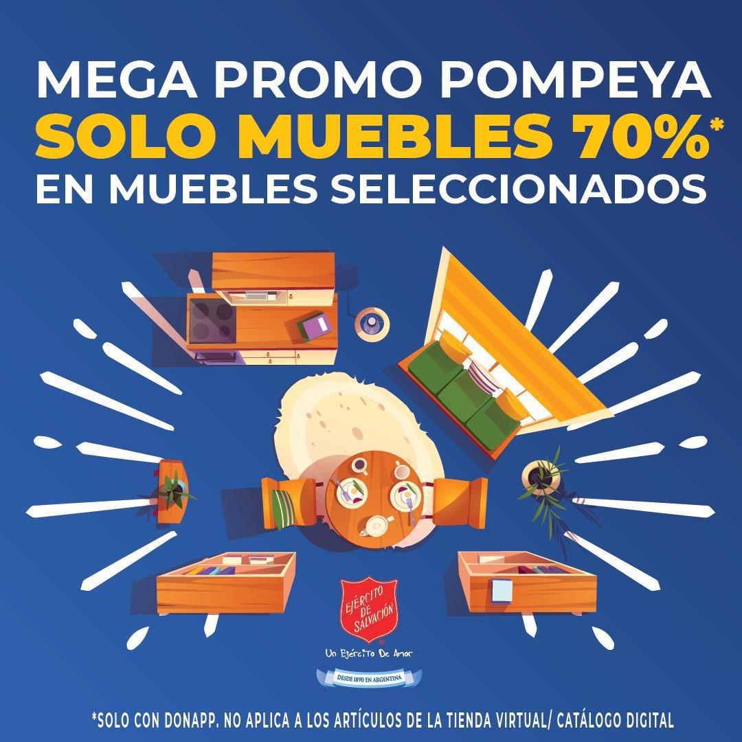 ¡Gran Promo Muebles 70%OFF! TVB Pompeya